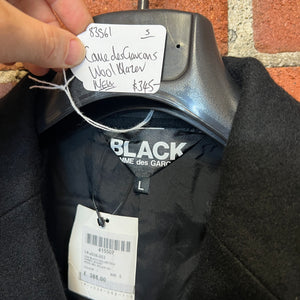 COMME DES GAROCNS BLACK wool blazer