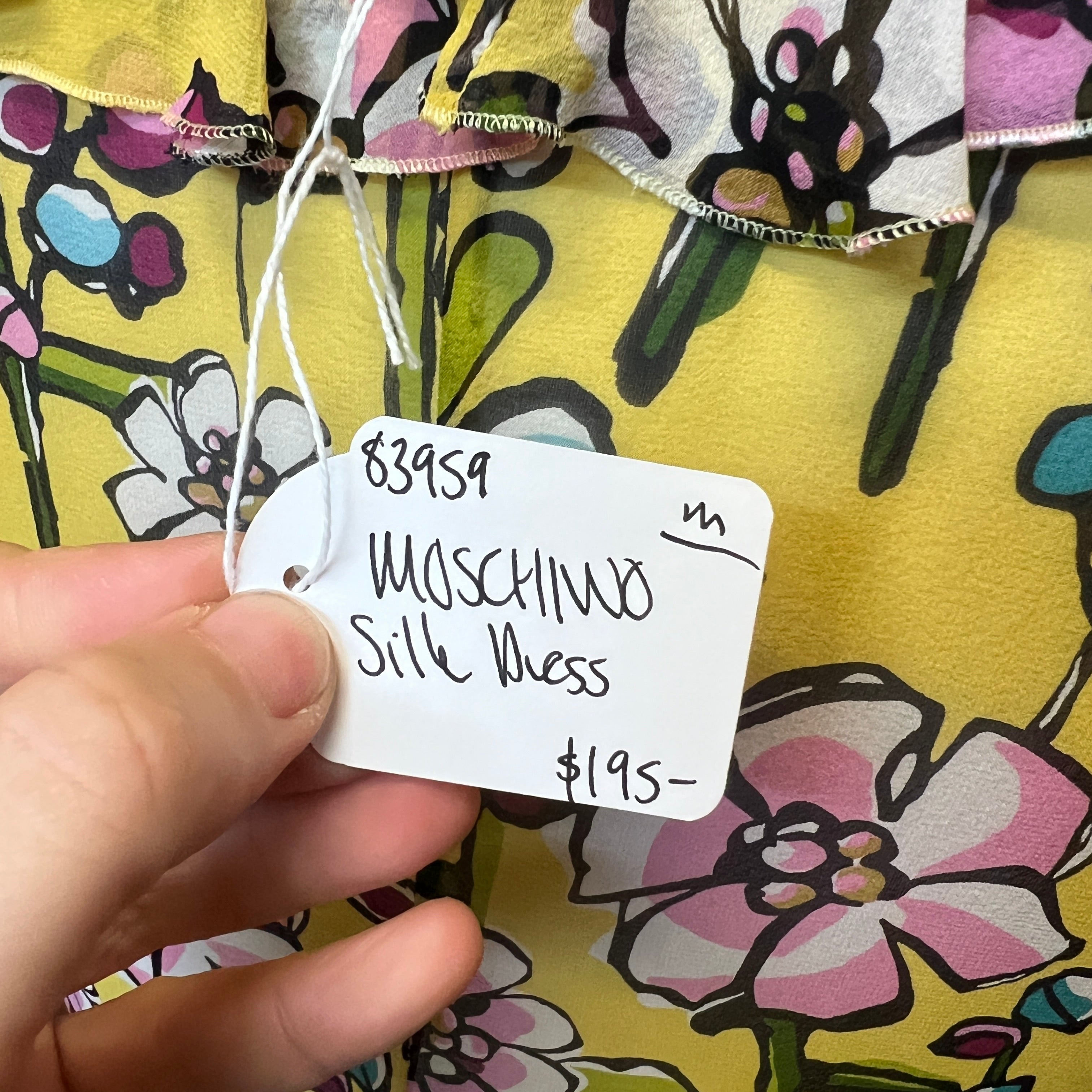 MOSCHINO silk floral dress