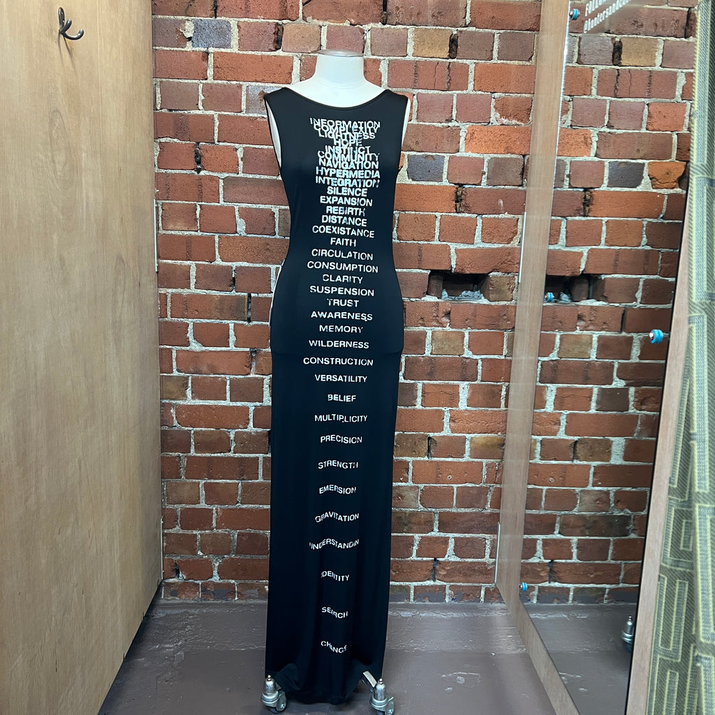MOSCHINO 2000's Typography gown