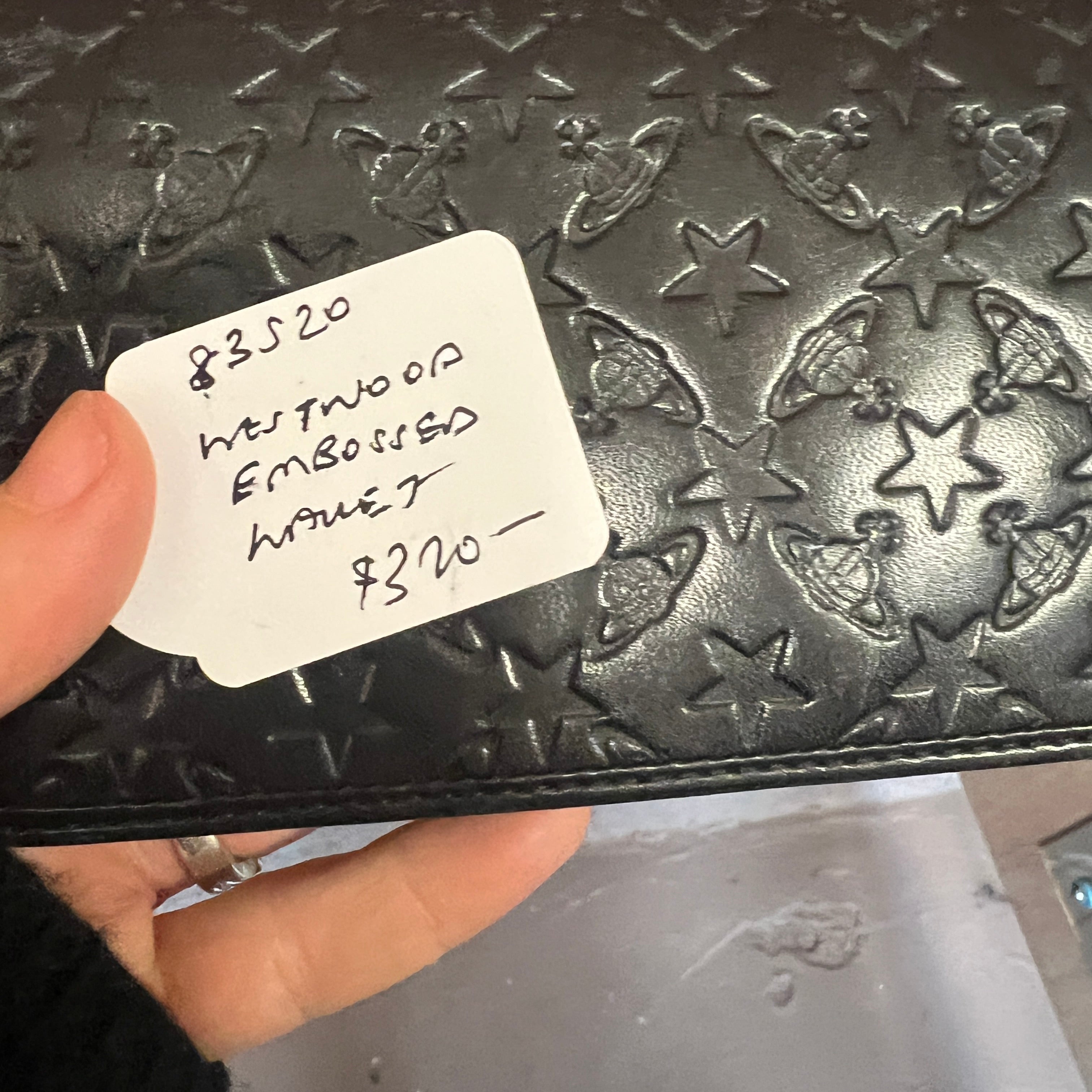 VIVIENNE WESTWOOD embossed leather wallet