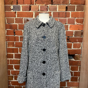 MOSCHINO 1990's woven wool coat