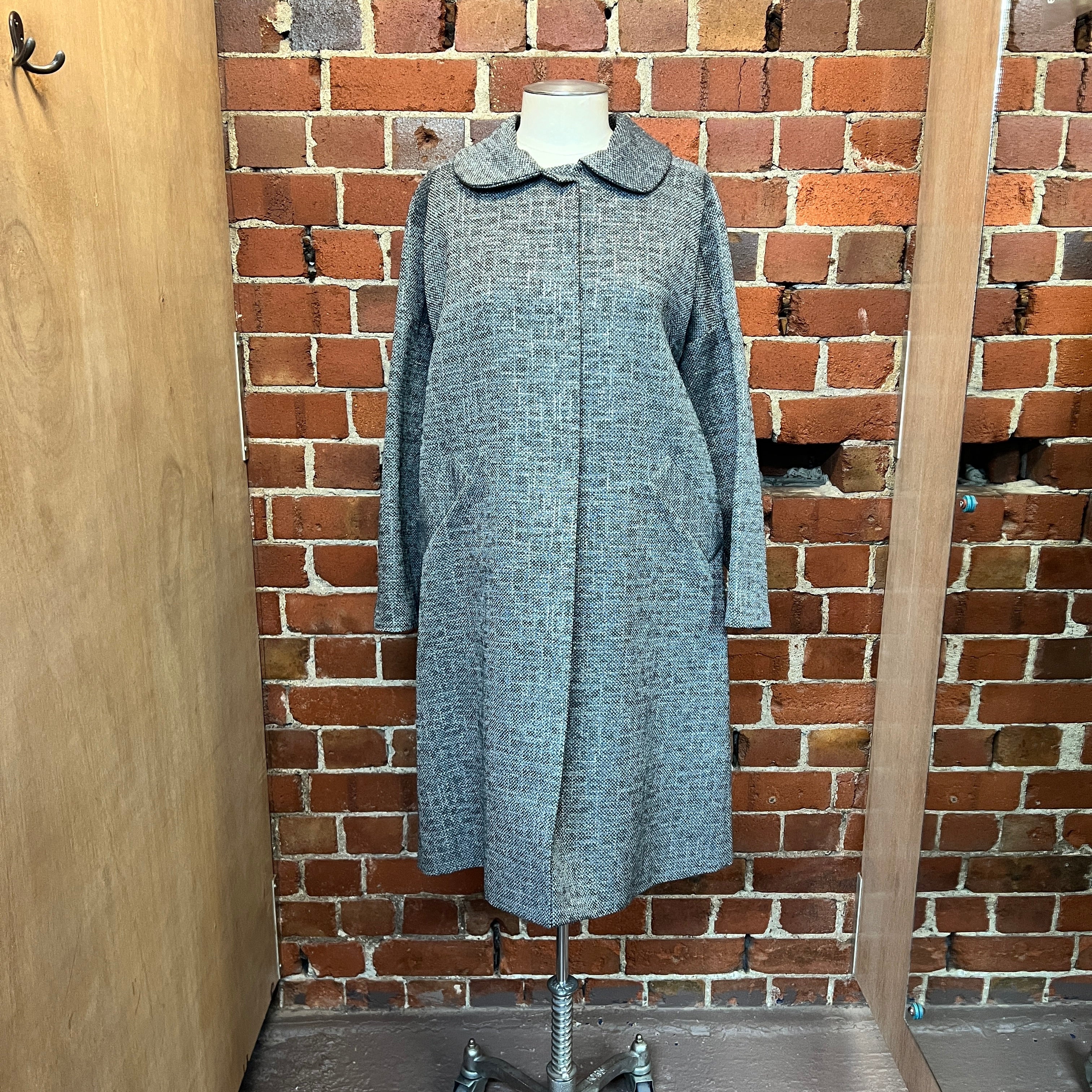 MARNI woven wool and linen coat