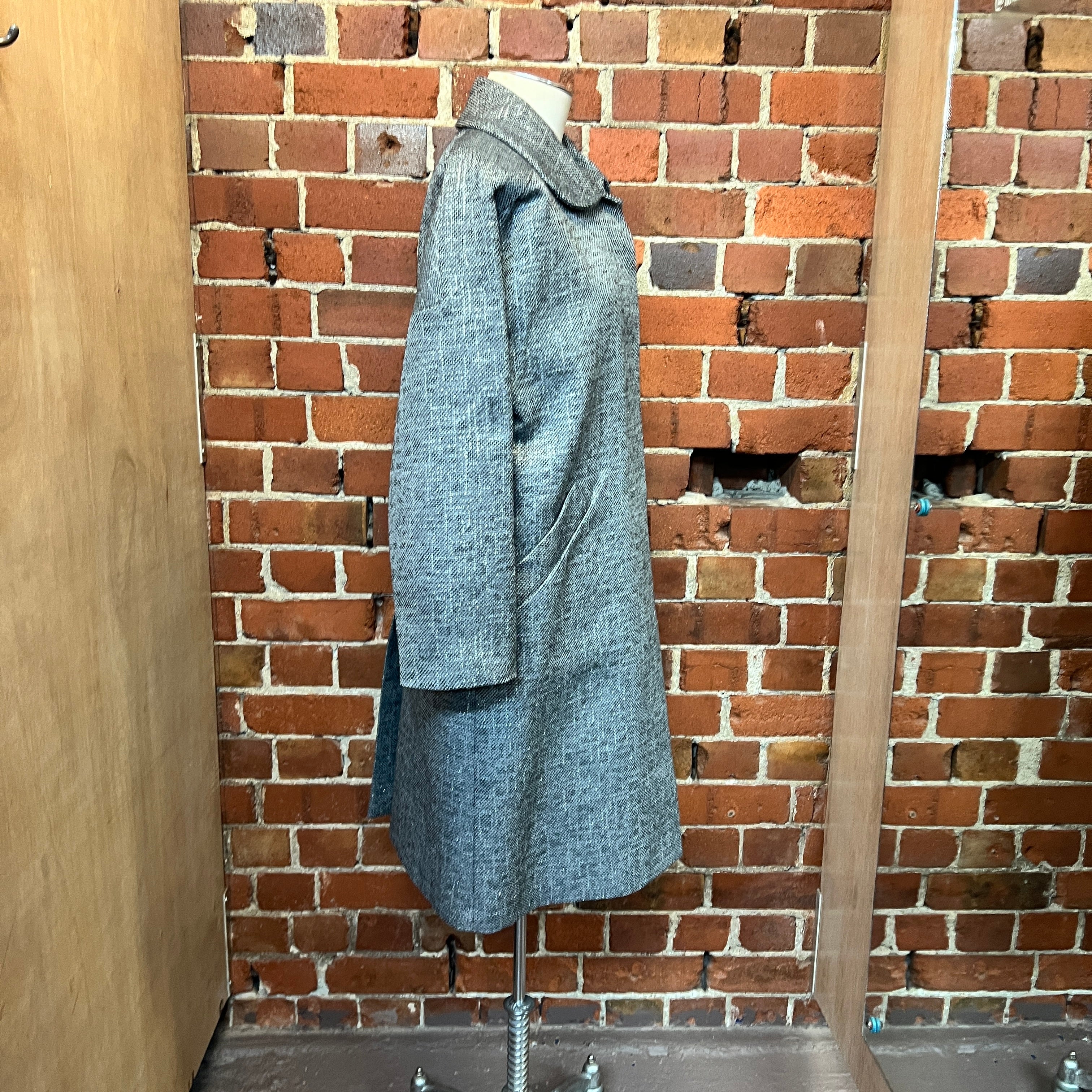 MARNI woven wool and linen coat