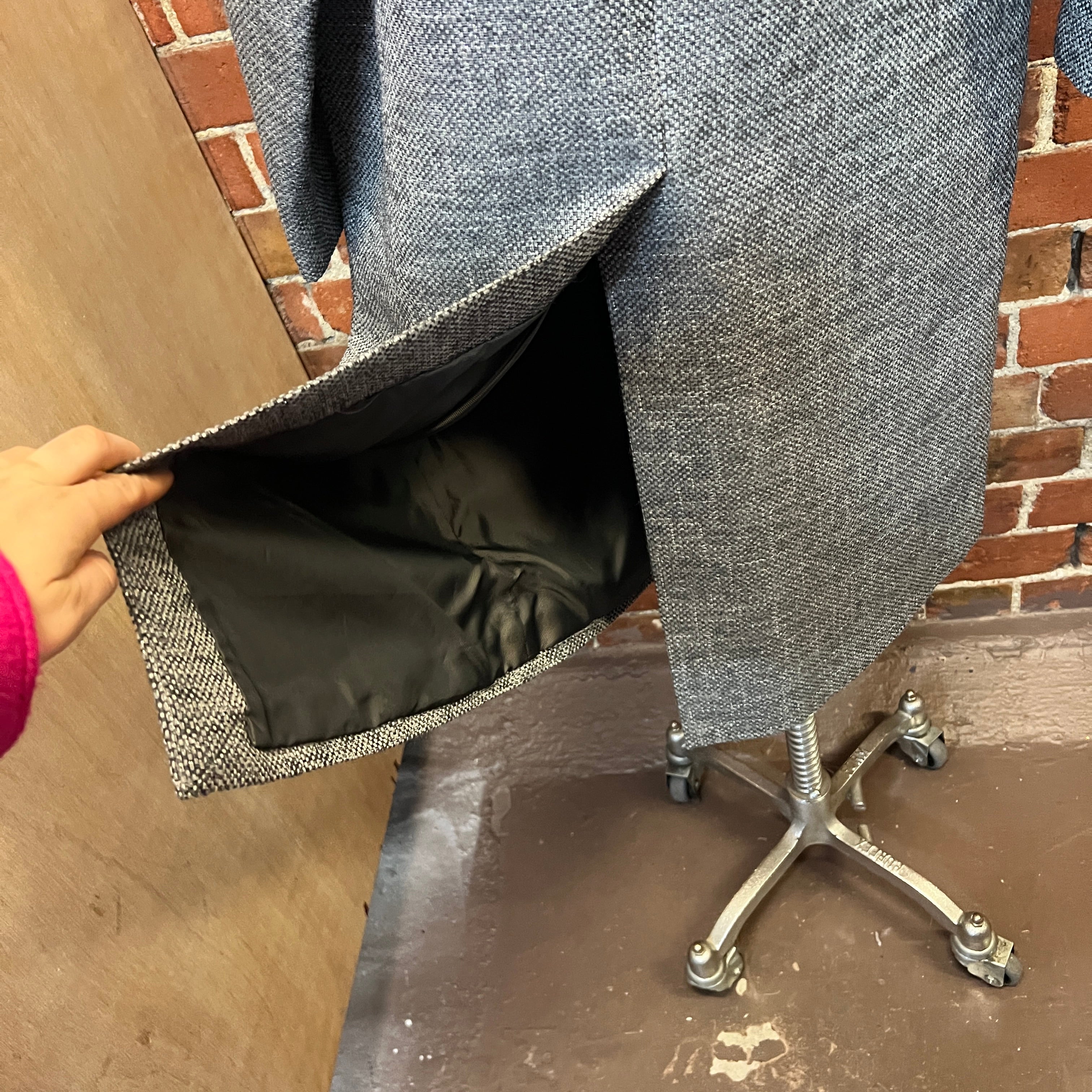 MARNI woven wool and linen coat