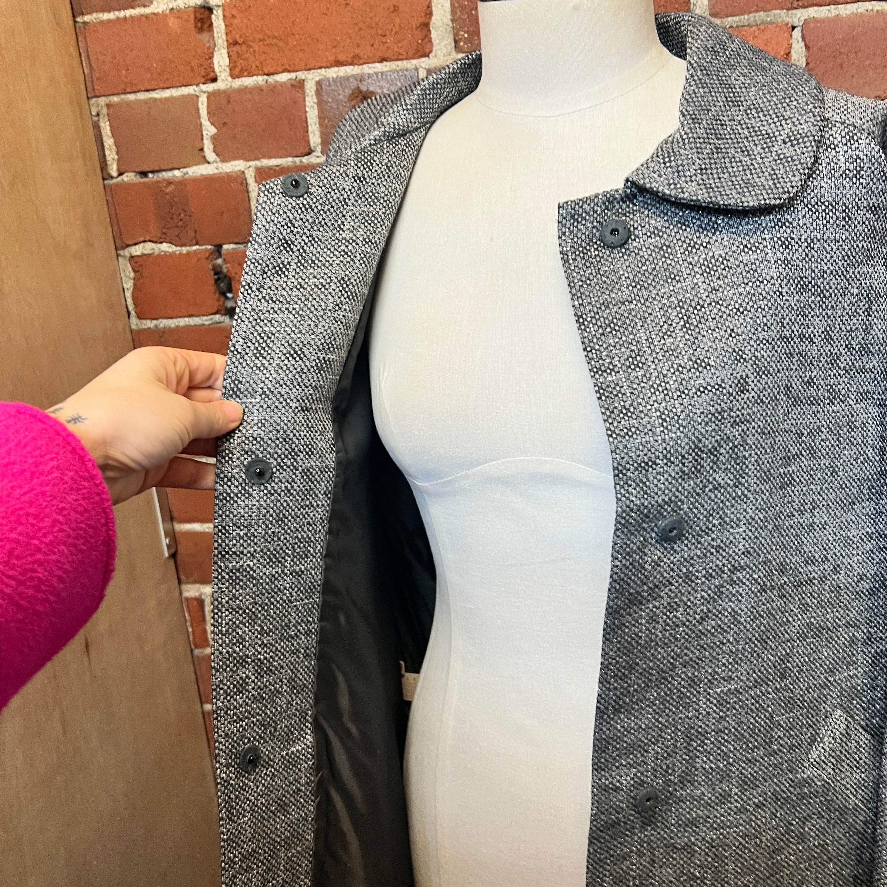 MARNI woven wool and linen coat