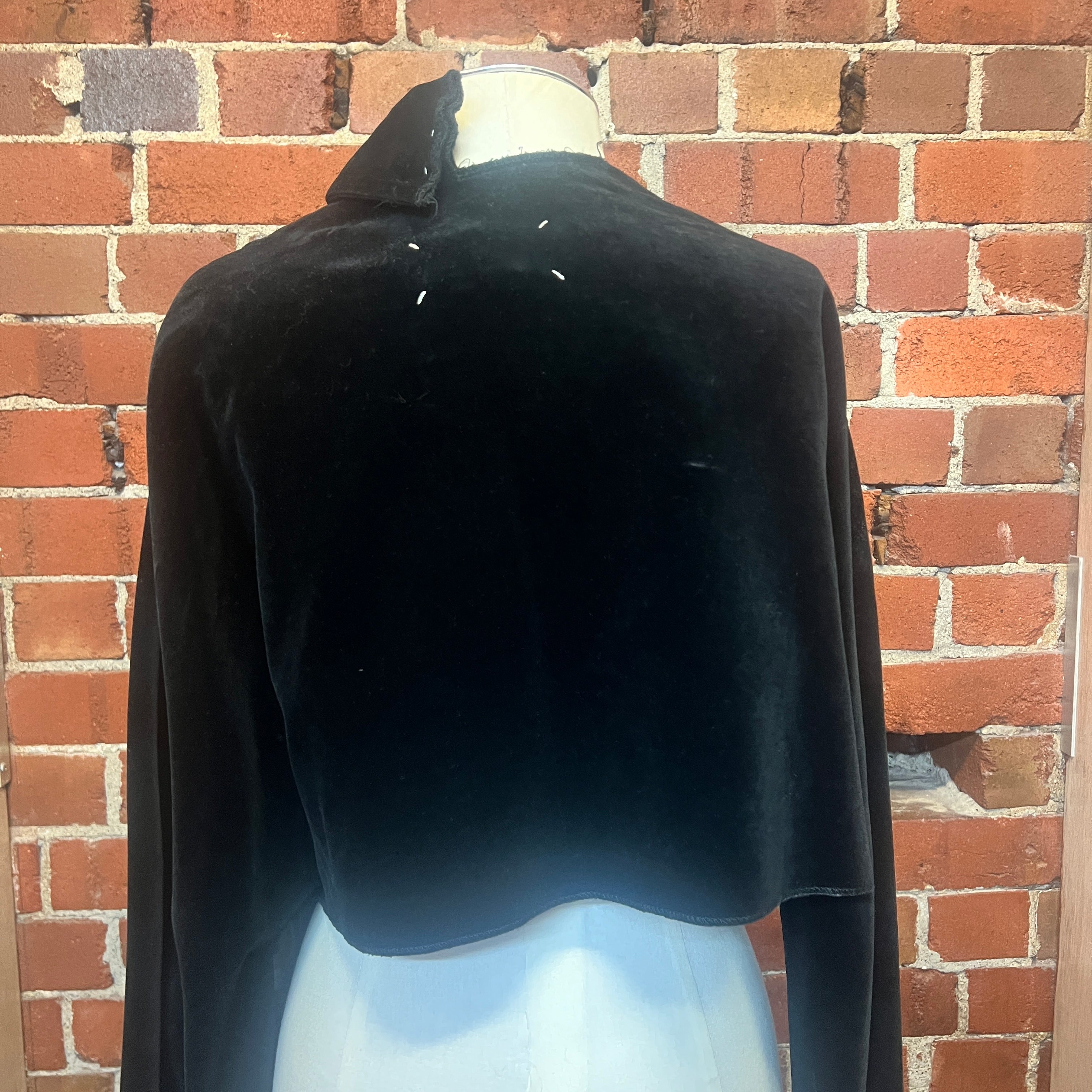 MARTIN MARGIELA velvet half coat