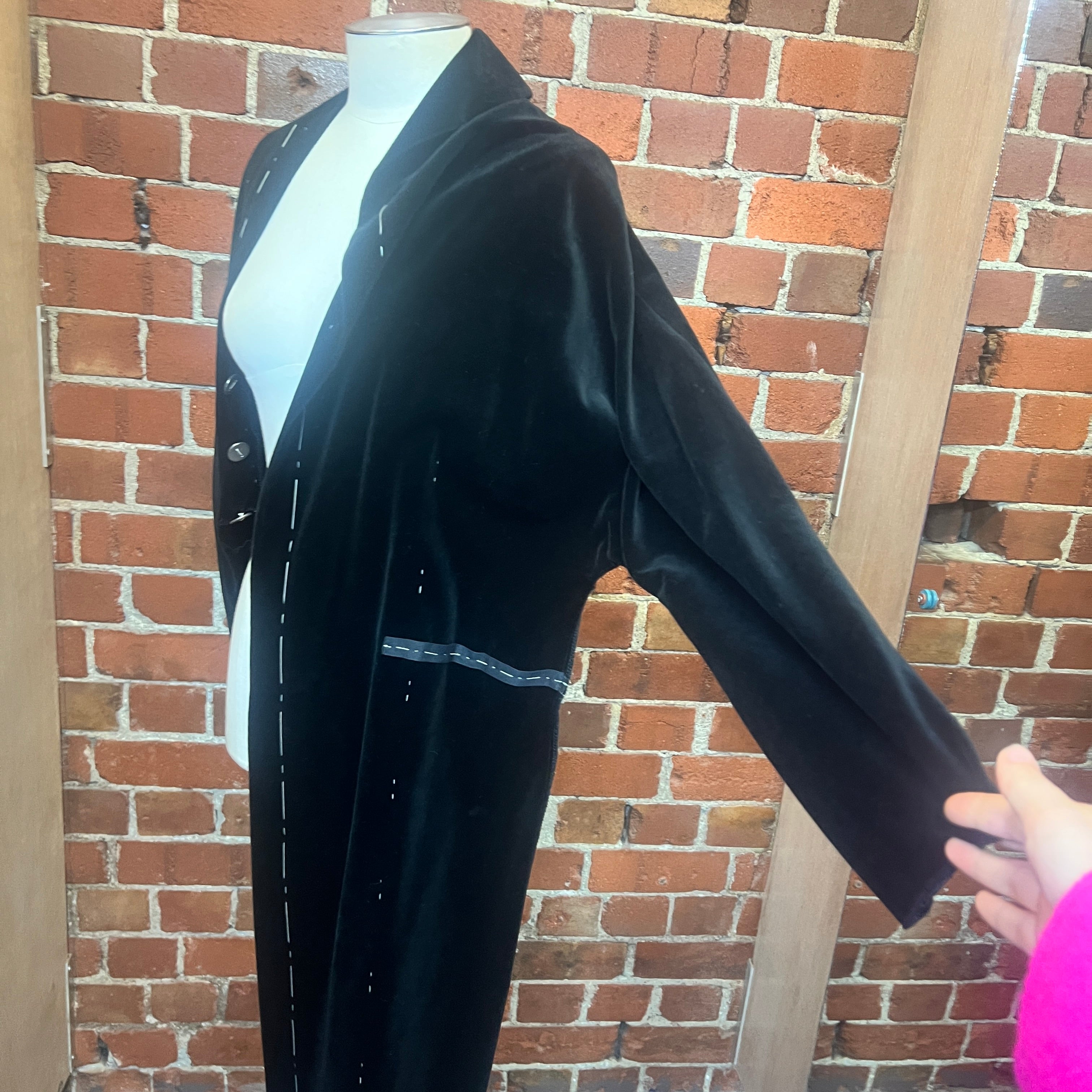 MARTIN MARGIELA velvet half coat