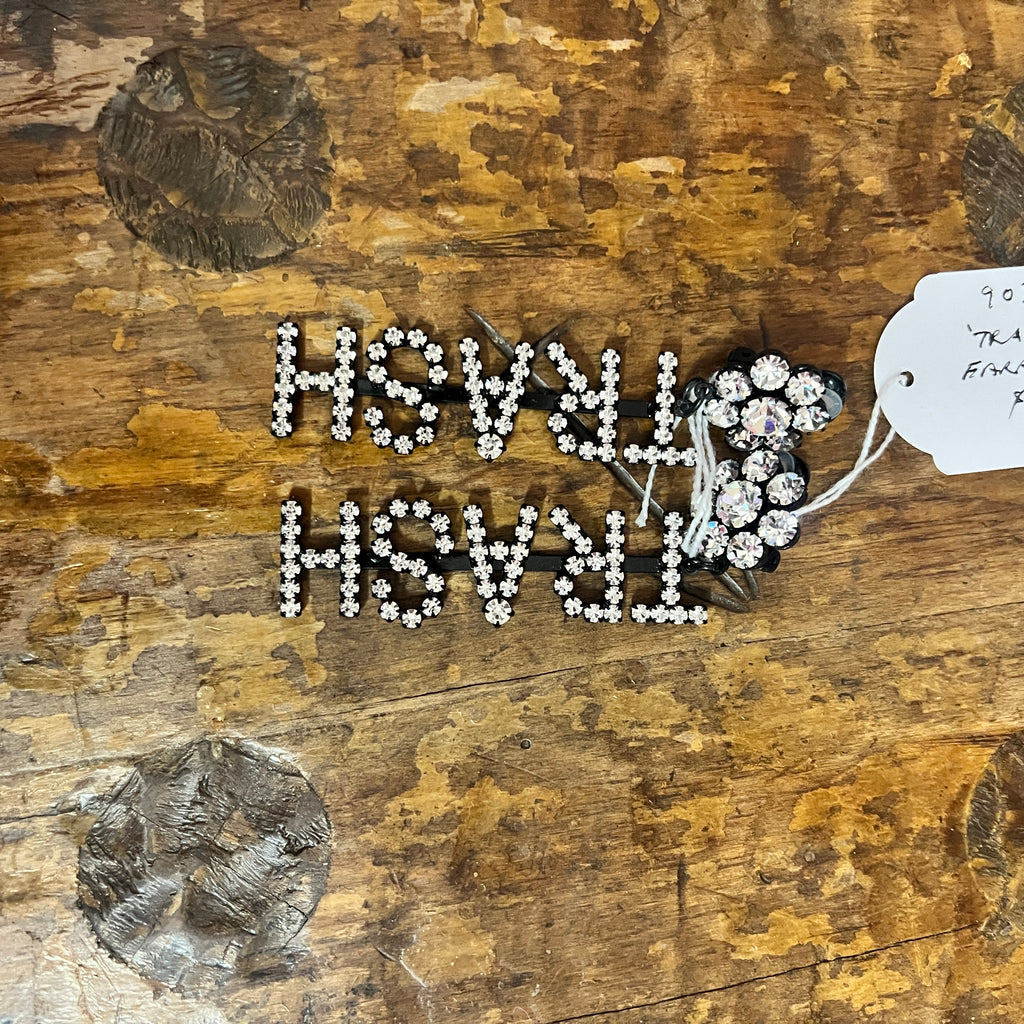 TRASH Rhinestone earrings