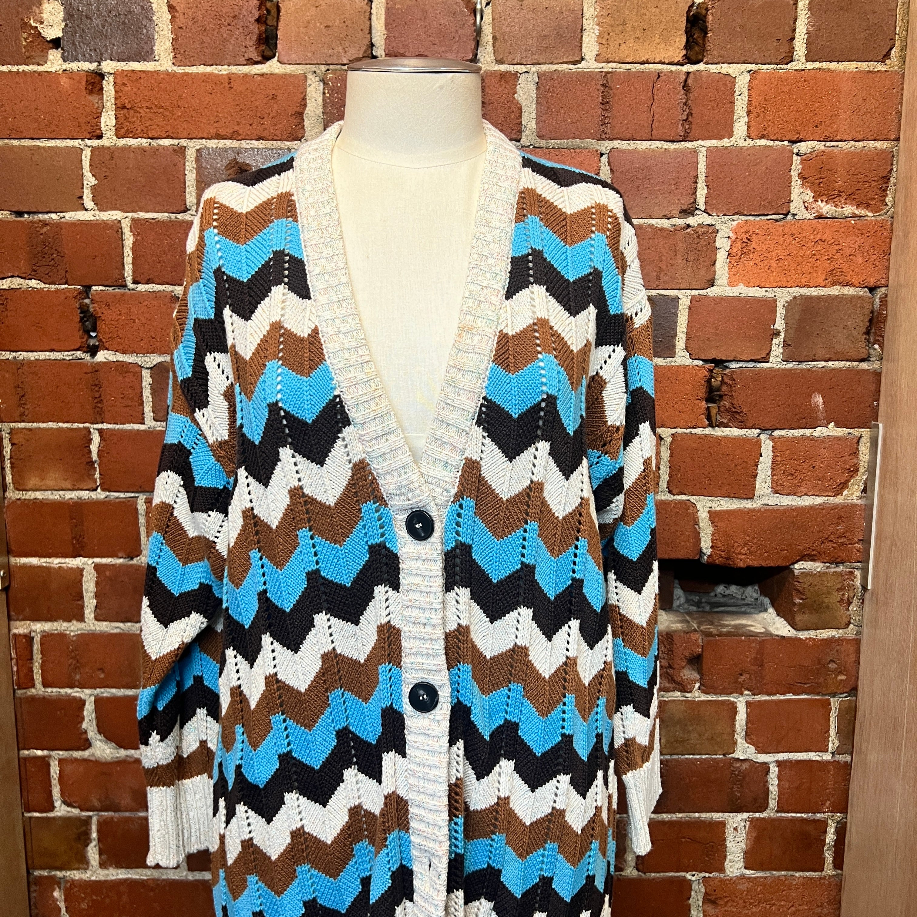 MISSONI wool mix chevron cardigan