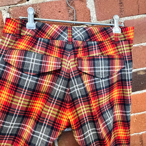 MOSCHINO tartan wool trousers