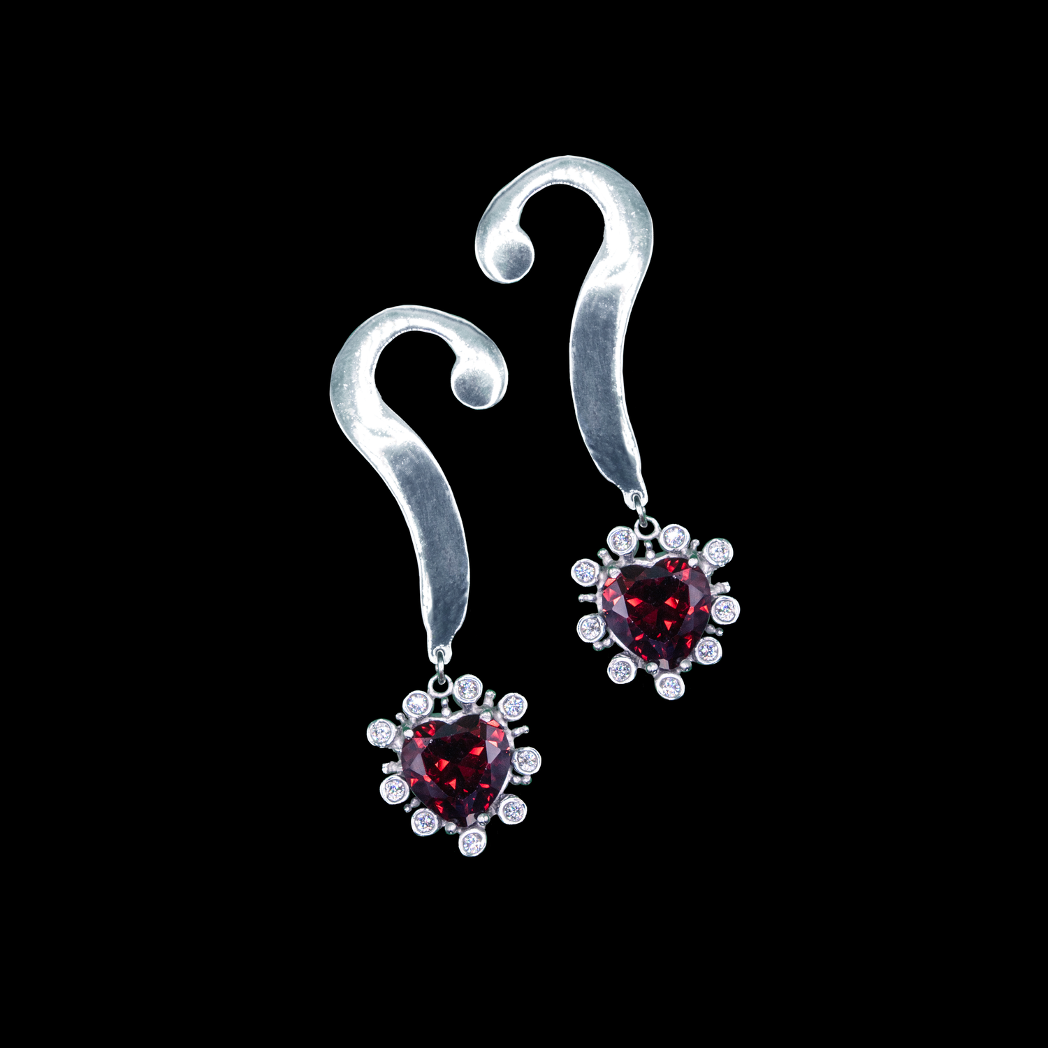 Questionable Heart Earrings by Niicole Pollard