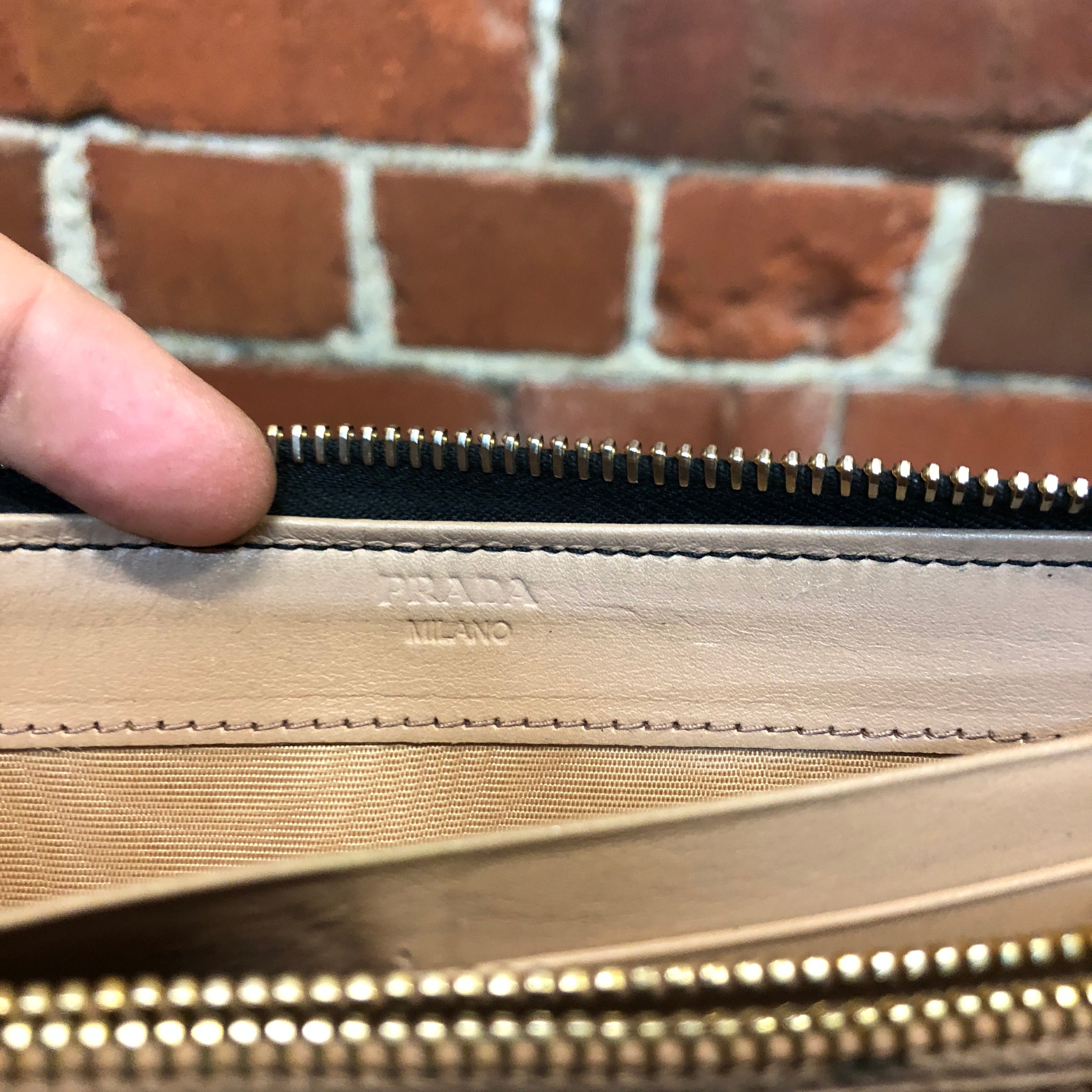 PRADA leather wallet