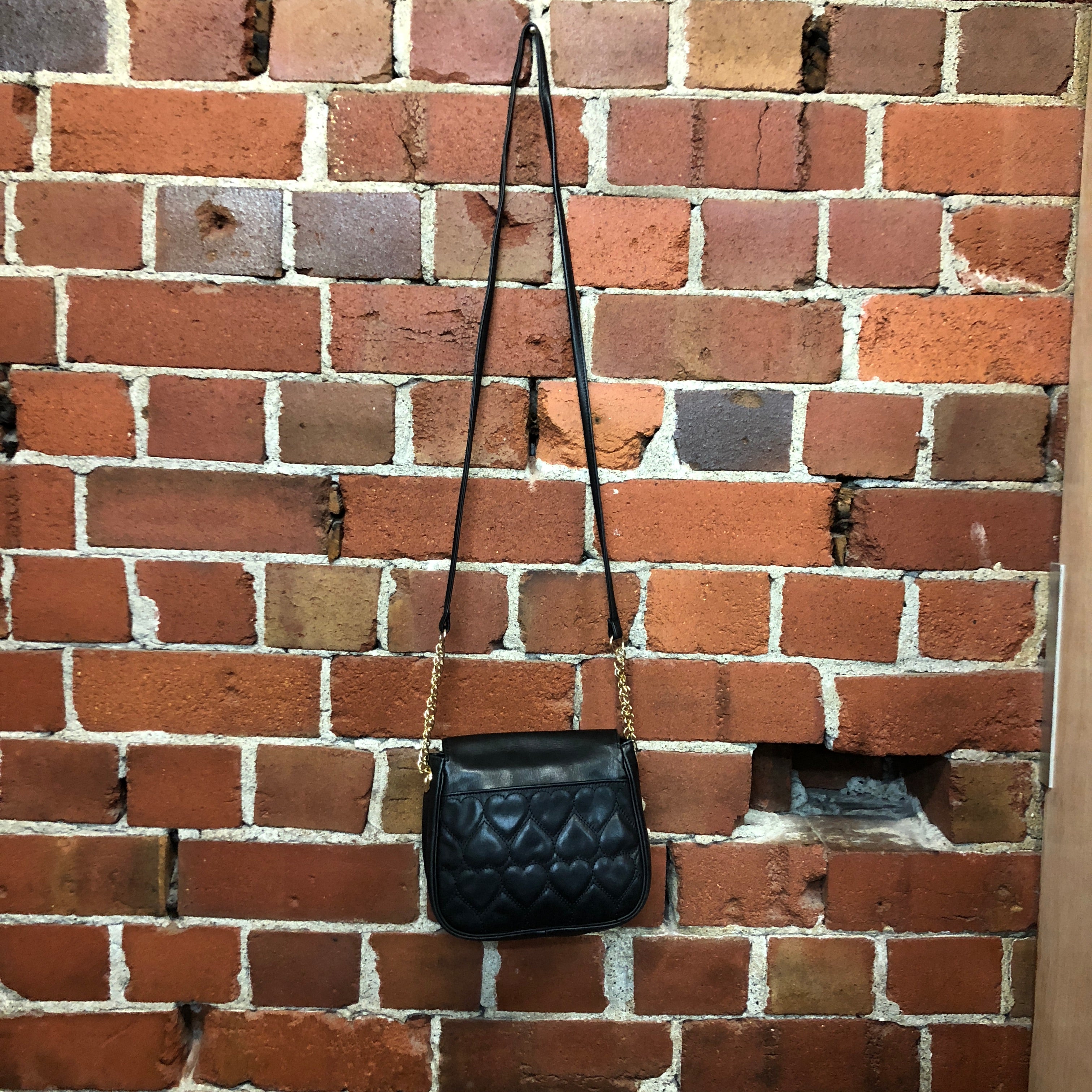 MOSCHINO 1990s leather mini bag