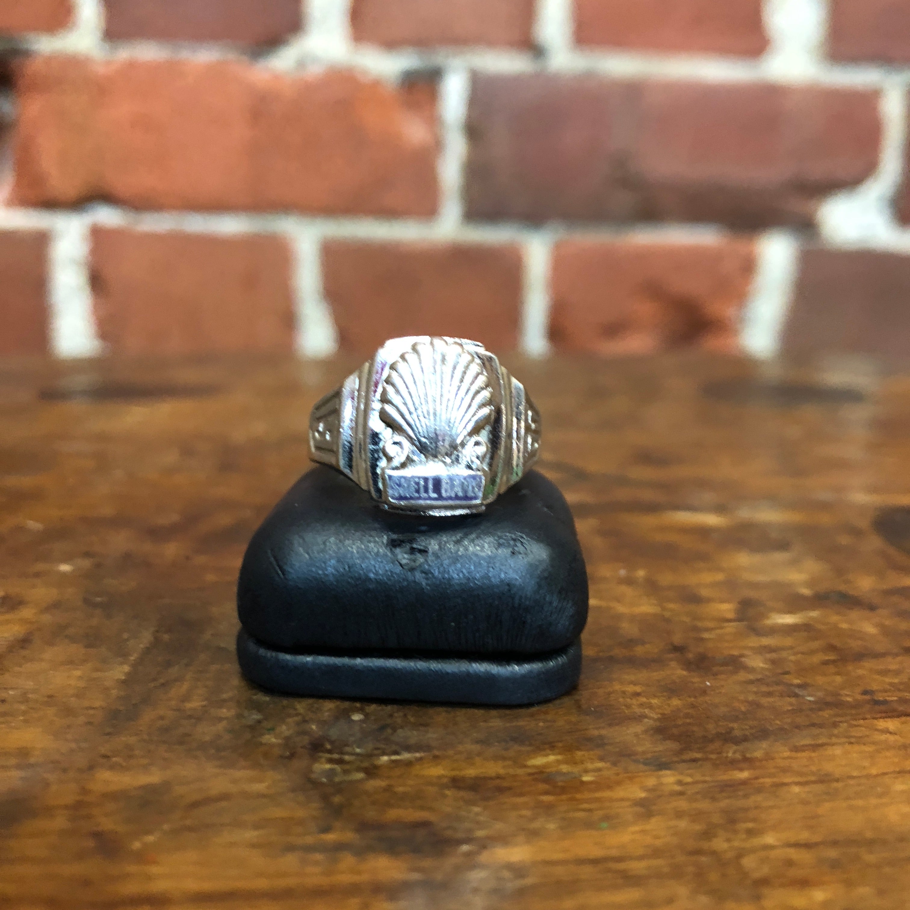 1965 SHELL BANK sterling ring