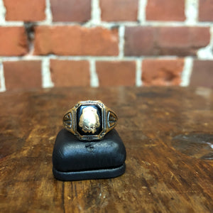 1934 10k gold and sterling silver ring