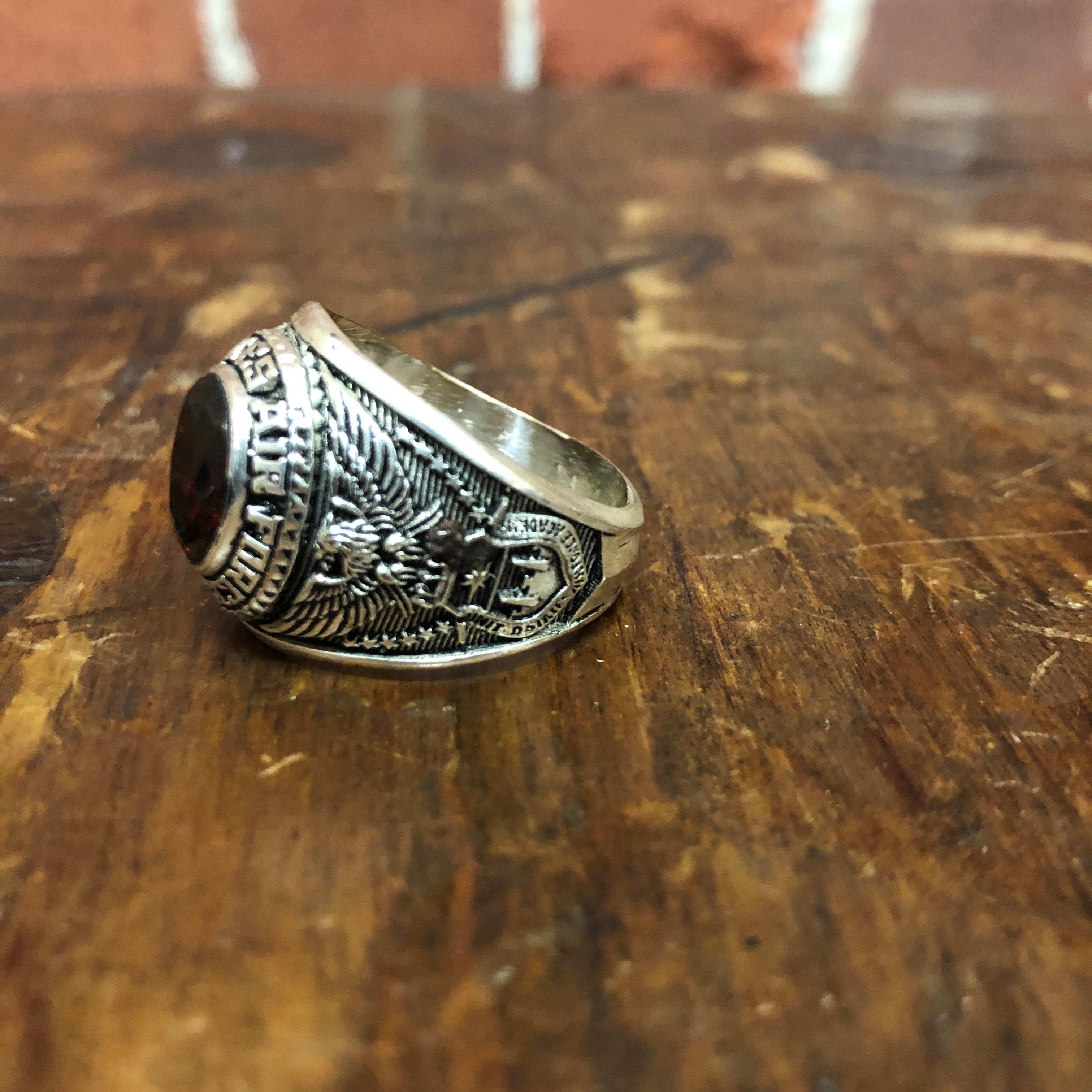 USA AIR FORCE CLASS RING stg silver
