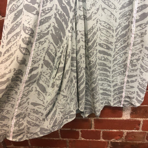 NOM-D leaf print crepe dress