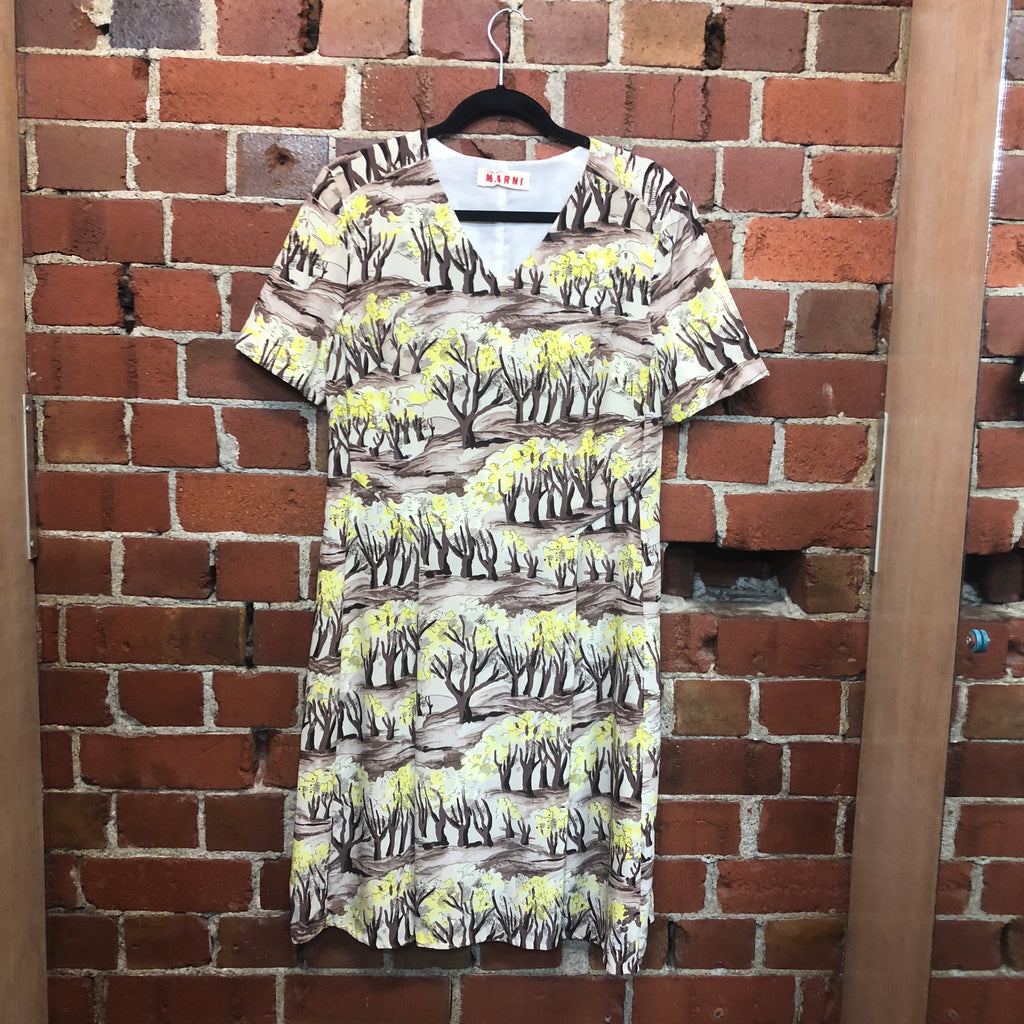 MARNI tree print dress