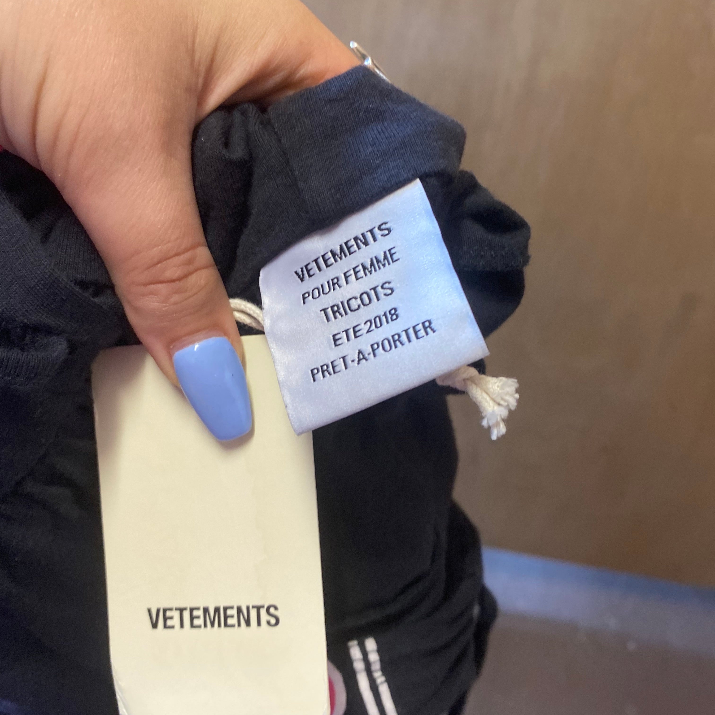 VETEMENTS hooded dress