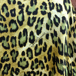 ROBERTO CAVALLI silk leopard shirt L