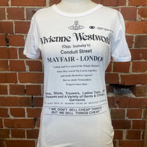 VIVIENNE WESTWOOD "we don't sell cheap things" tee