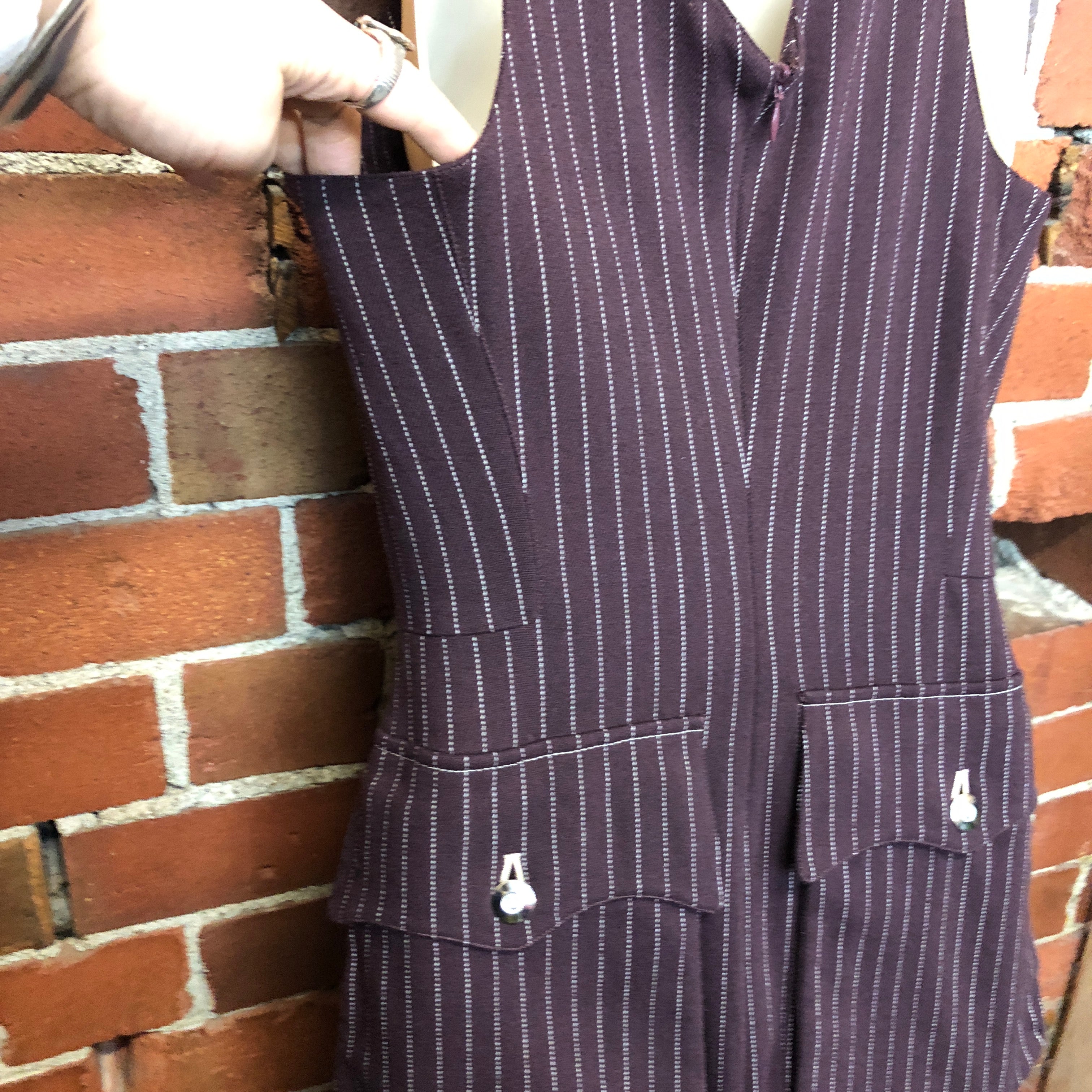 GAULTIER JUNIOR EPIC 1990s pinstriped dress