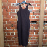 GAULTIER JUNIOR EPIC 1990s pinstriped dress