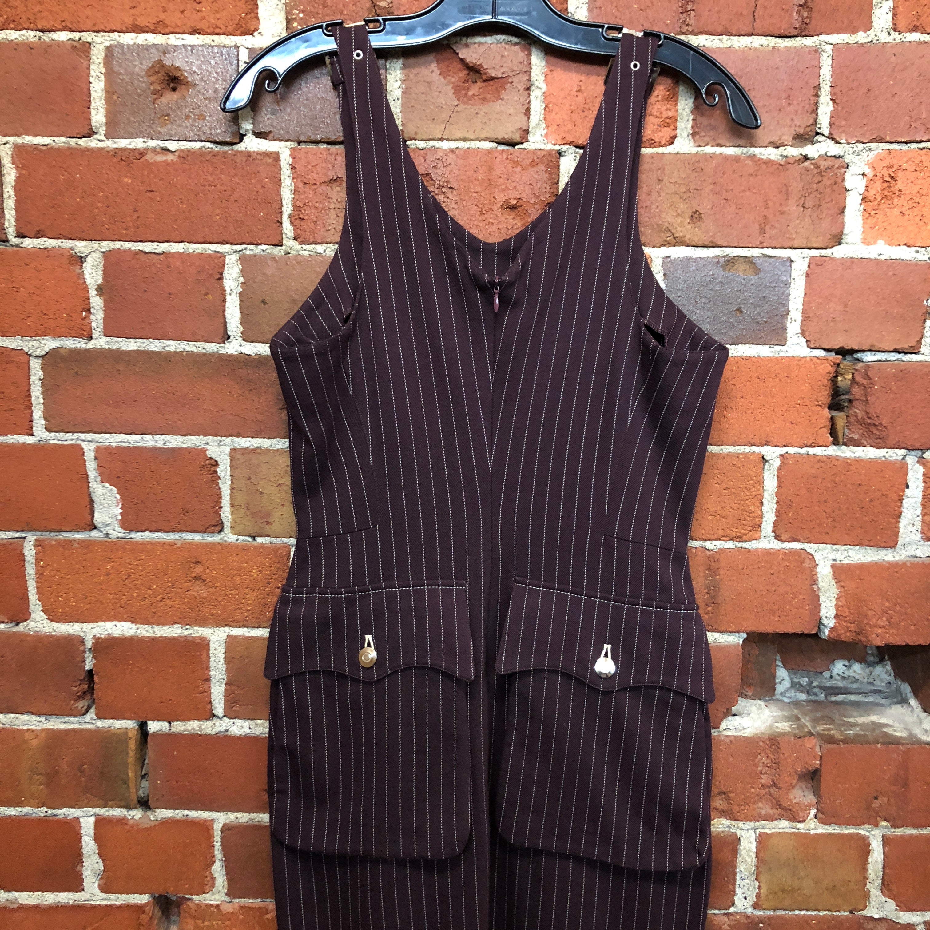 GAULTIER JUNIOR EPIC 1990s pinstriped dress