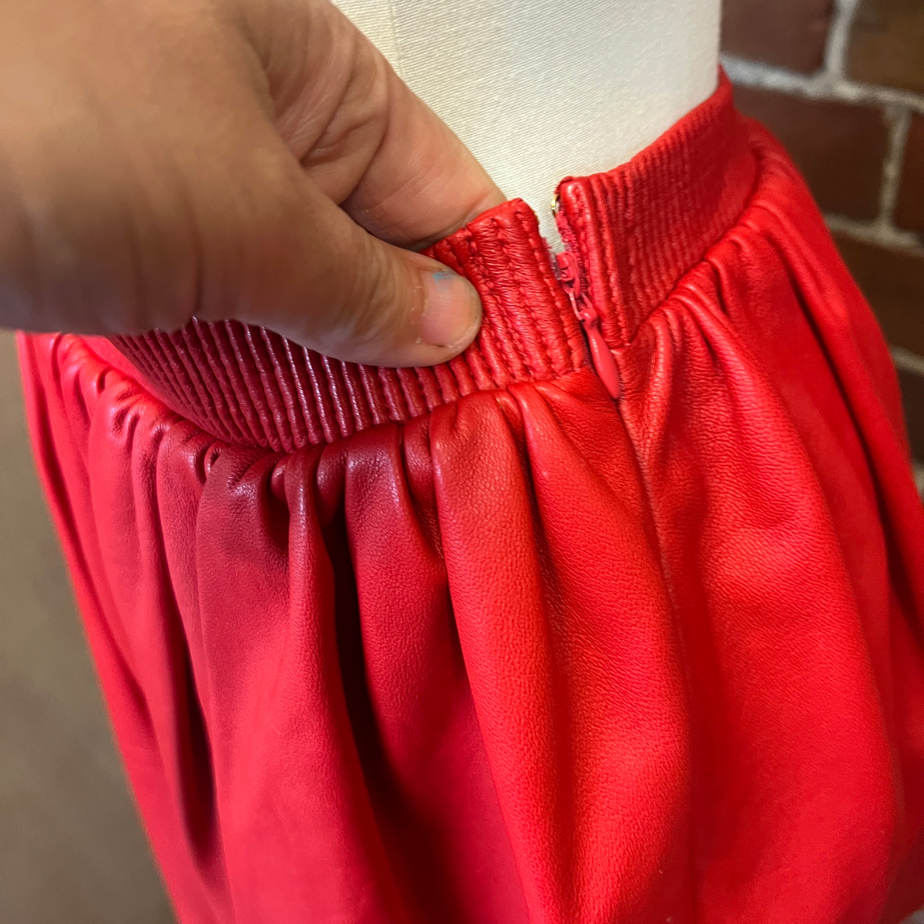 MIU MIU leather skirt