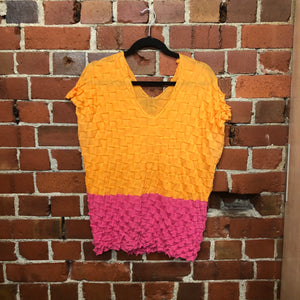 ISSEY MIYAKE cotton knit top