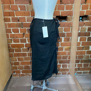 LELA JACOBS woven wrap skirt