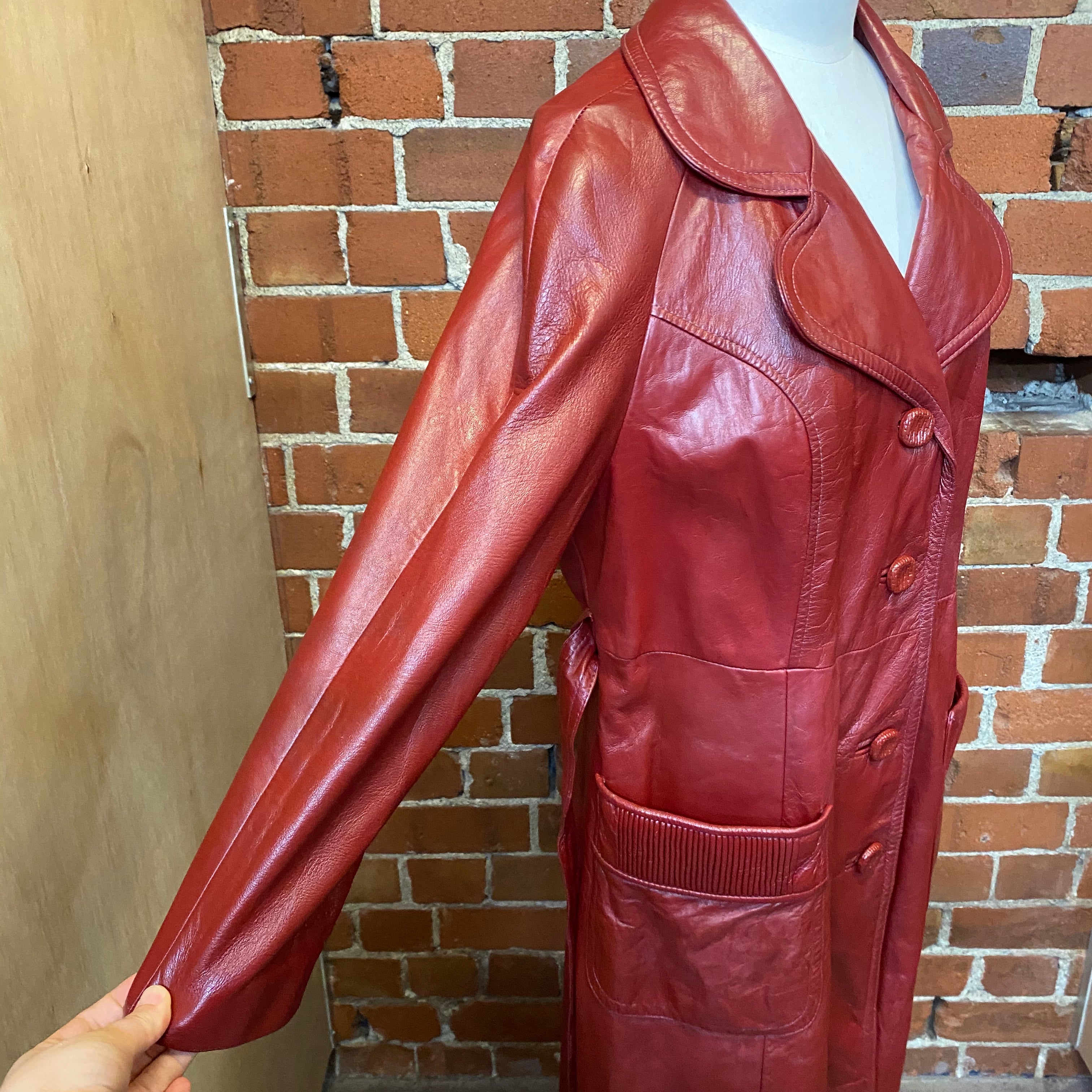 1970s genuine leather coat