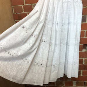 COMME DES GARCONS Broderie anglaise skirt L