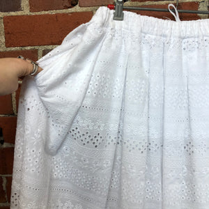 COMME DES GARCONS Broderie anglaise skirt L