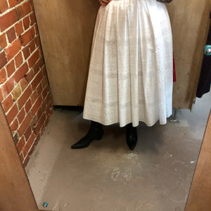 COMME DES GARCONS Broderie anglaise skirt L