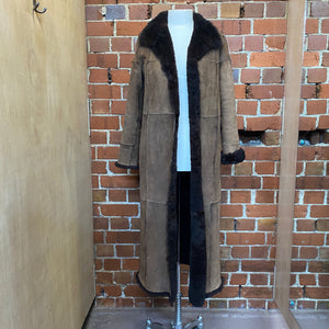 BRIDGET SAUNDERS Ethical possum fur coat