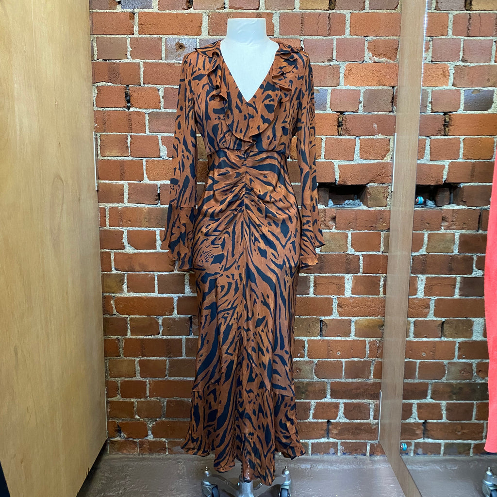 SILK tiger print gown