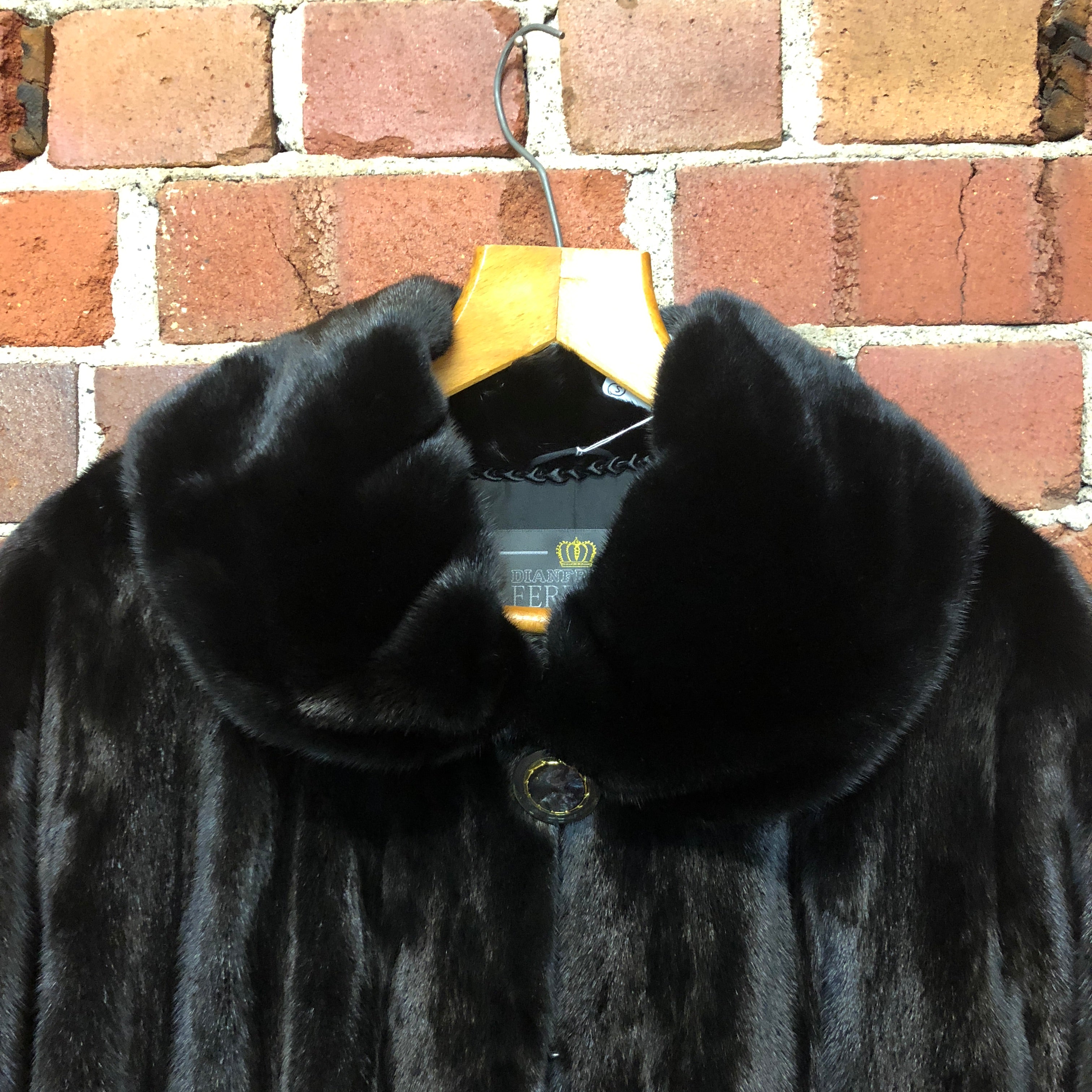 Genuine Black Mink Coat