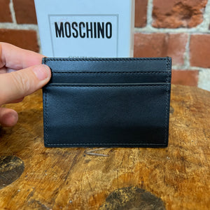 MOSCHINO leather card wallet