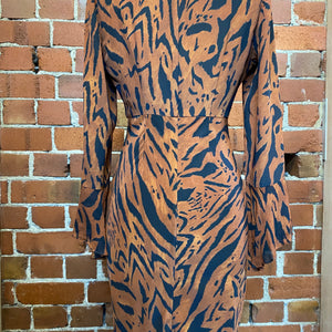 SILK tiger print gown