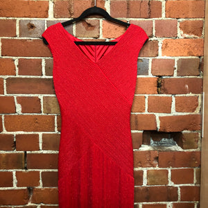 SEXY flattering red sprkle gown