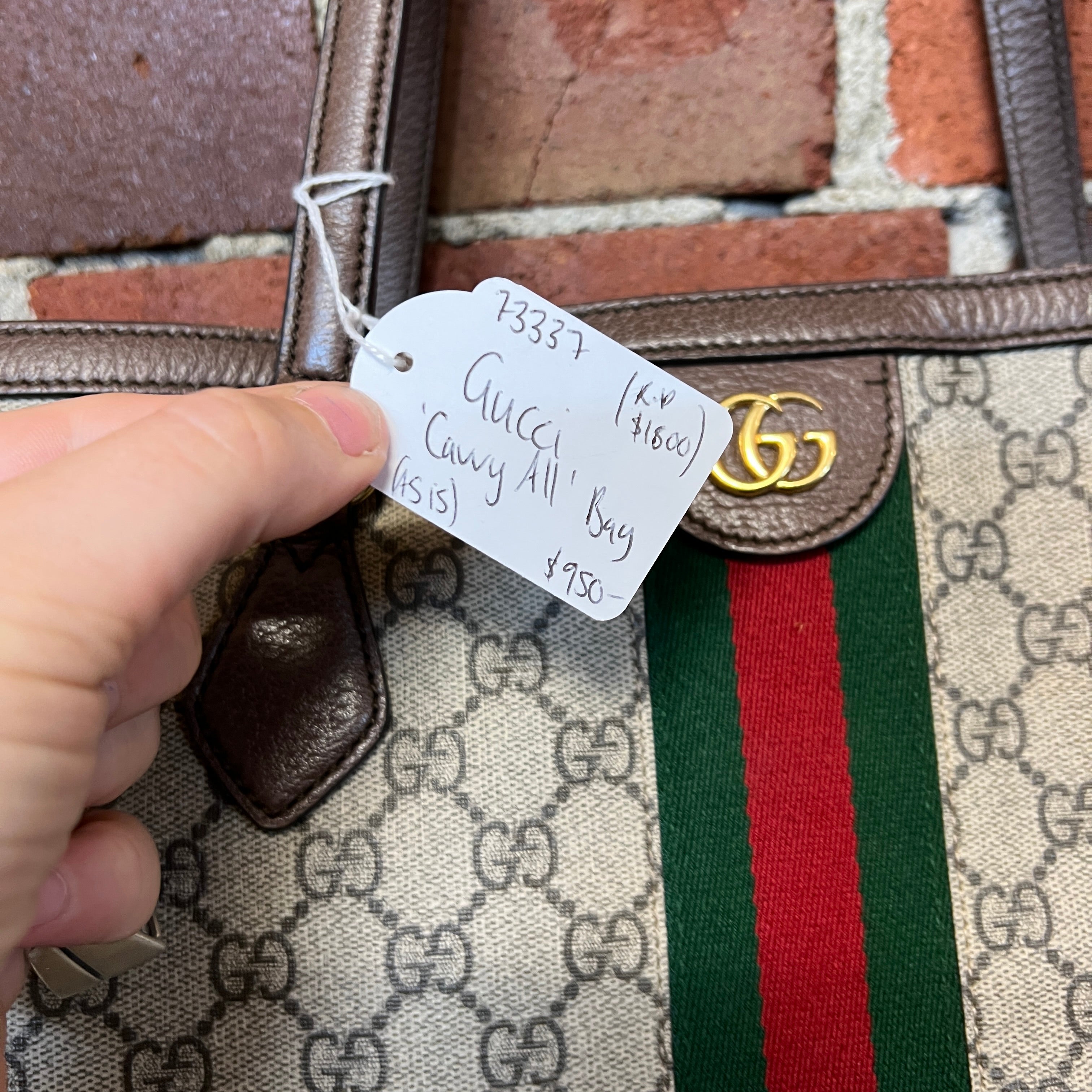 GUCCI Carry All Monogram tote bag Wellington Hunters and