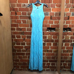 1990s USA designer sparkle gown