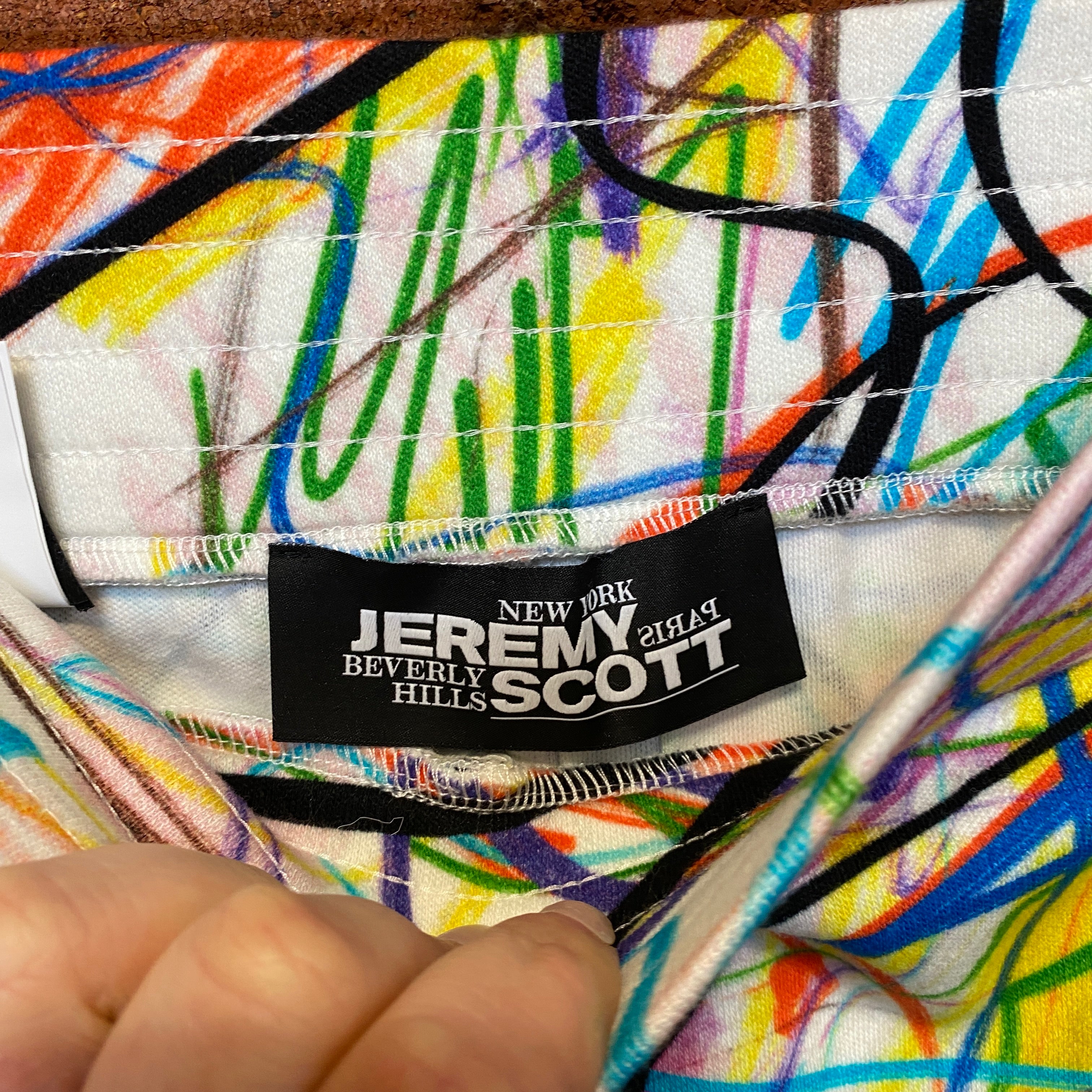 JEREMY SCOTT BNWT scribble shorts