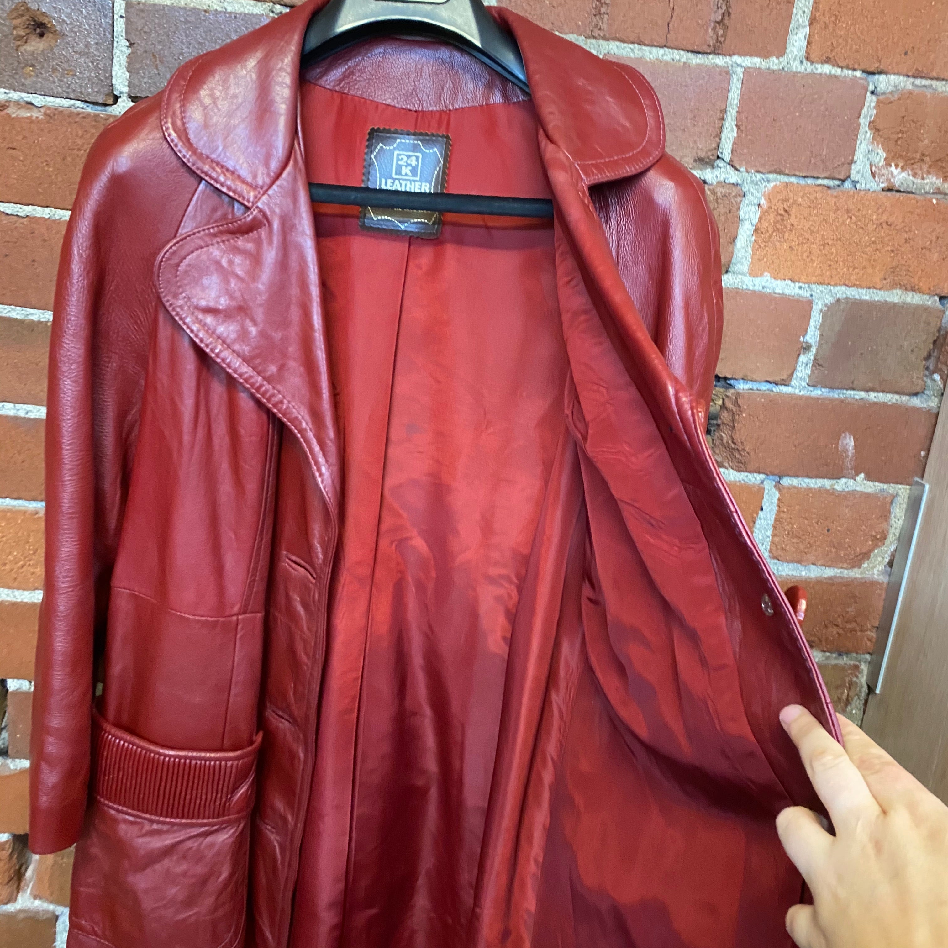 1970s genuine leather coat