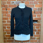 JEAN PAUL GAULTIER angora wool and mesh cardy