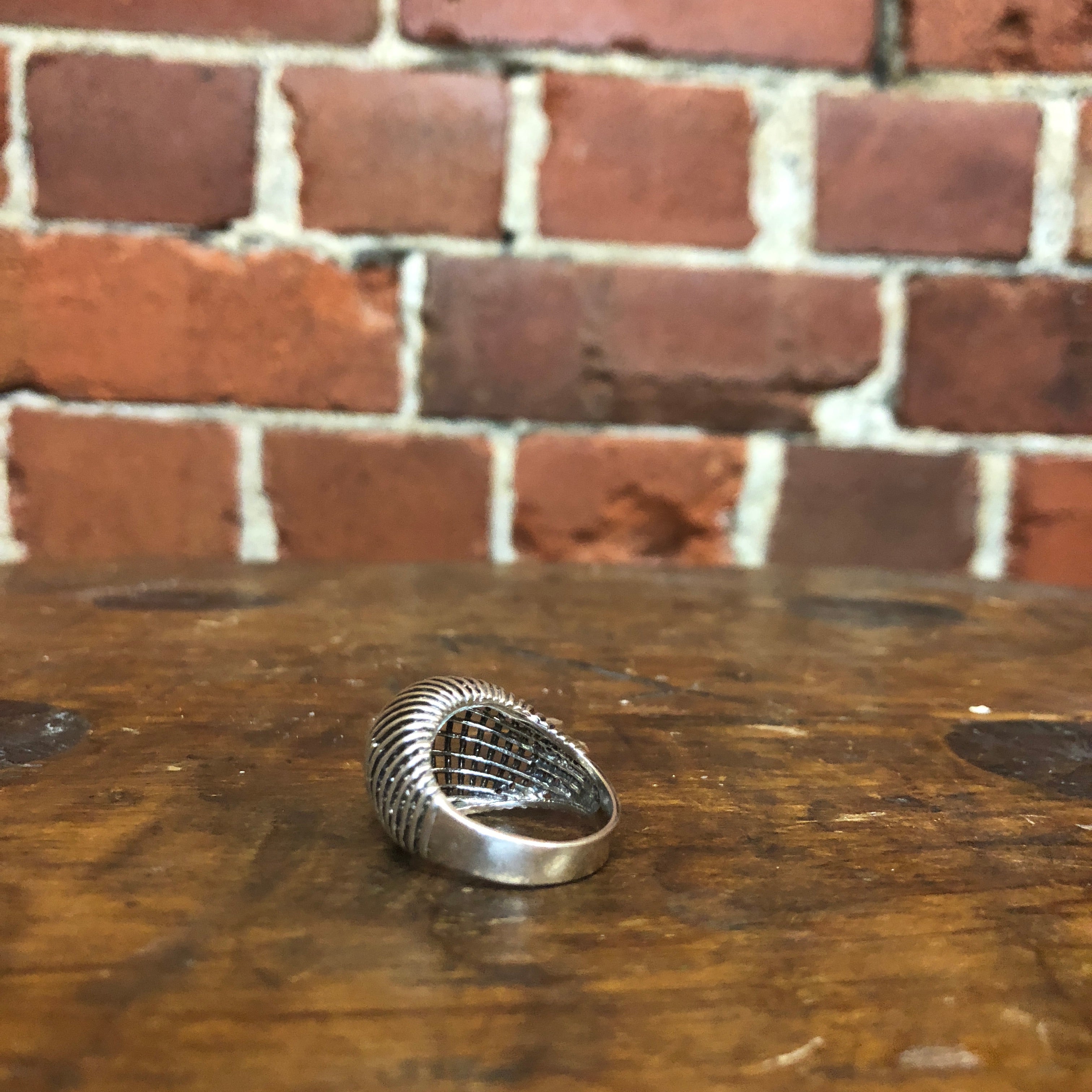 Moderist sterling silver ring