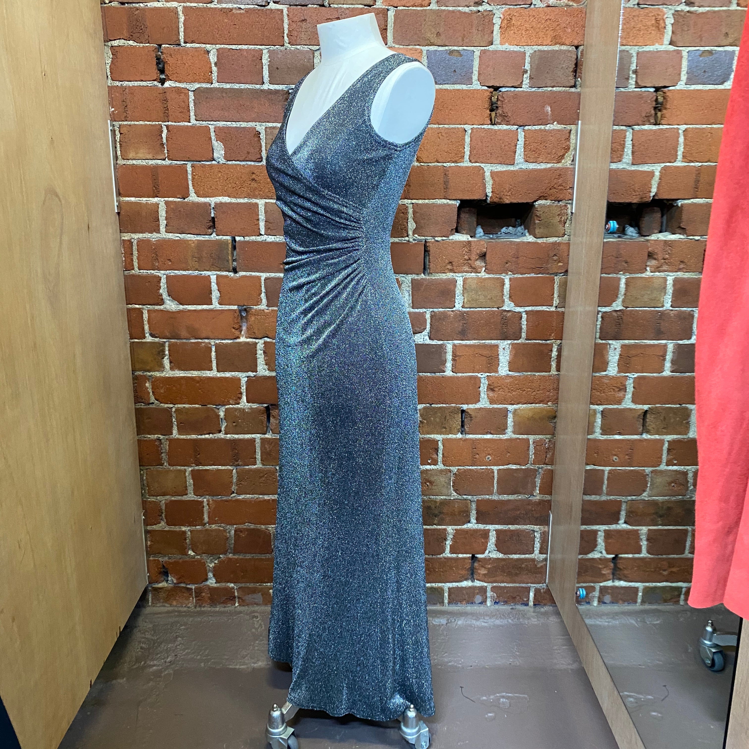 TADASHI 1990s sparkle gown