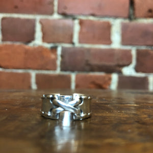 Sterling silver bondage ring