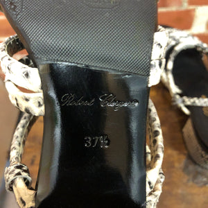ROBERT CLERGIERE snakeskin sandals 37.5